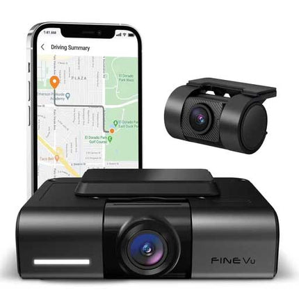 FineVu GX1000 Cloud 2CH 2K Wifi GPS 32 Go dashcam