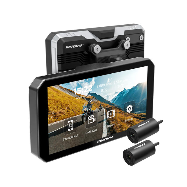 Innovv N1 Pro 2CH Wifi GPS Carplay moniteur et dashcam pour moto