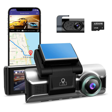 <tc>AZDome M550 Pro 2CH 4K Wifi GPS 64 Go dashcam</tc>