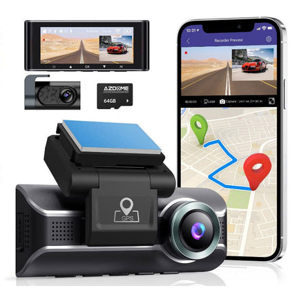 <tc>AZDome M550 Pro 2CH 4K Wifi GPS 64 Go dashcam</tc>