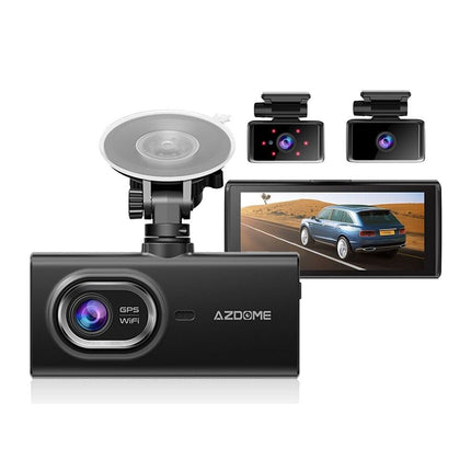 <tc>AZDome M560 3CH 4K Wifi GPS 128 Go dashcam</tc>