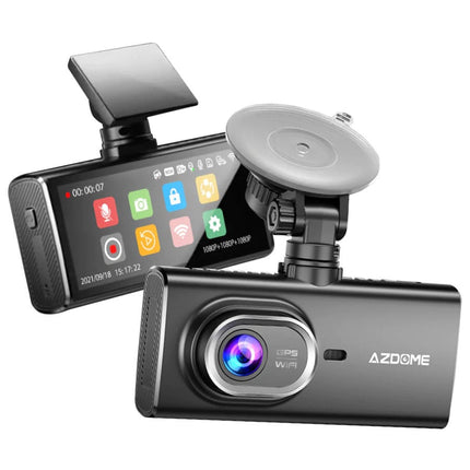 <tc>AZDome M560 3CH 4K Wifi GPS 128 Go dashcam</tc>