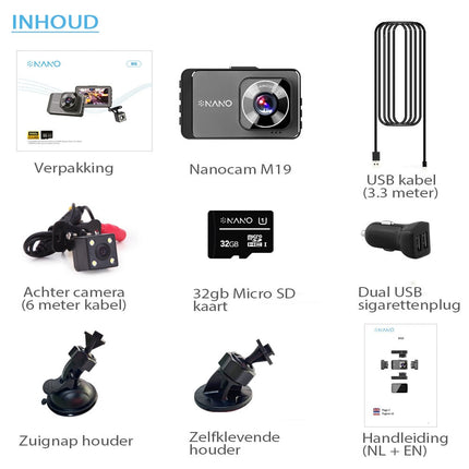 <tc>Nanocam M19 2CH Dual FullHD 32 Go dashcam</tc>