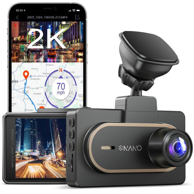 <tc>Nanocam M27 2K QuadHD Wifi GPS 32 Go dashcam</tc>