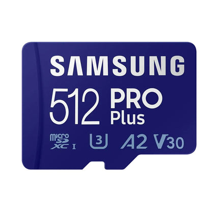 <tc>Samsung carte Micro SDXC Pro Plus 512 Go U3 V30 A2</tc>