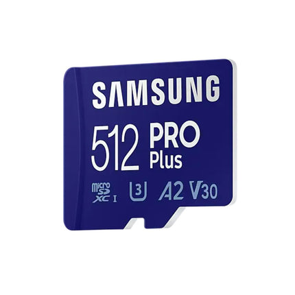 <tc>Samsung carte Micro SDXC Pro Plus 512 Go U3 V30 A2</tc>