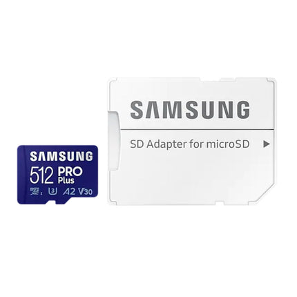 <tc>Samsung carte Micro SDXC Pro Plus 512 Go U3 V30 A2</tc>