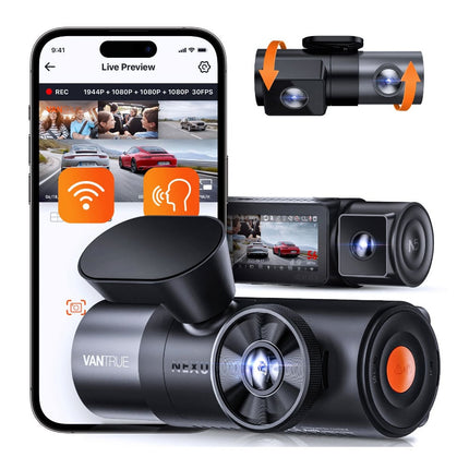 <tc>Vantrue N5 2K QuadHD 4CH Wifi GPS dashcam 360 degrés</tc>