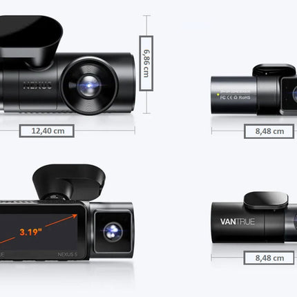 <tc>Vantrue N5 2K QuadHD 4CH Wifi GPS dashcam 360 degrés</tc>